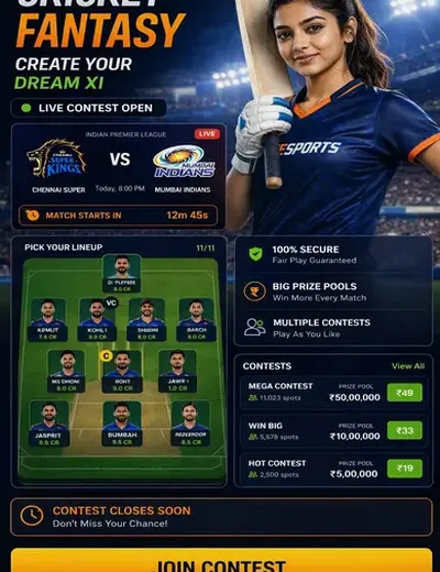 Hero11 (hero11) fantasy cricket & matchday visual 3
